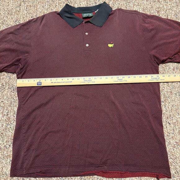 Masters Polo Shirt Mens Extra Large Red Masters Collection Golf - Picture 4 of 8